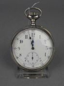 GROSSE TASCHENUHR / EISENBAHNERUHR, pocketwatch, 1. H. 20. Jh., Silbergehäuse (800er Silber, insg.