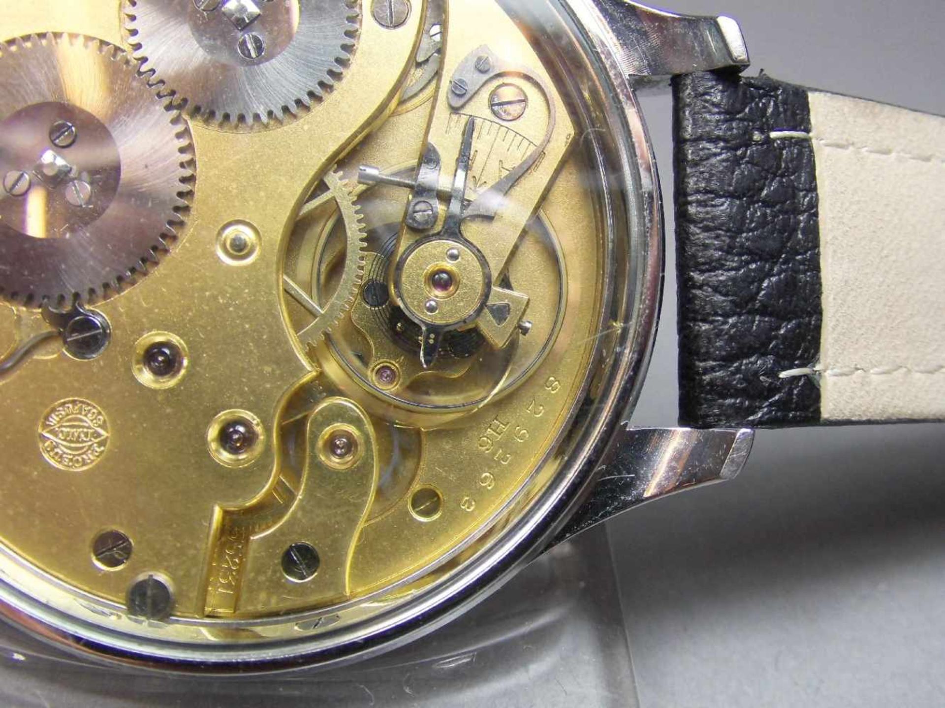 IWC TASCHENUHR ALS ARMBANDUHR, Zifferblatt gemarkt "International Watch & Co. Schaffhausen"; - Image 8 of 9