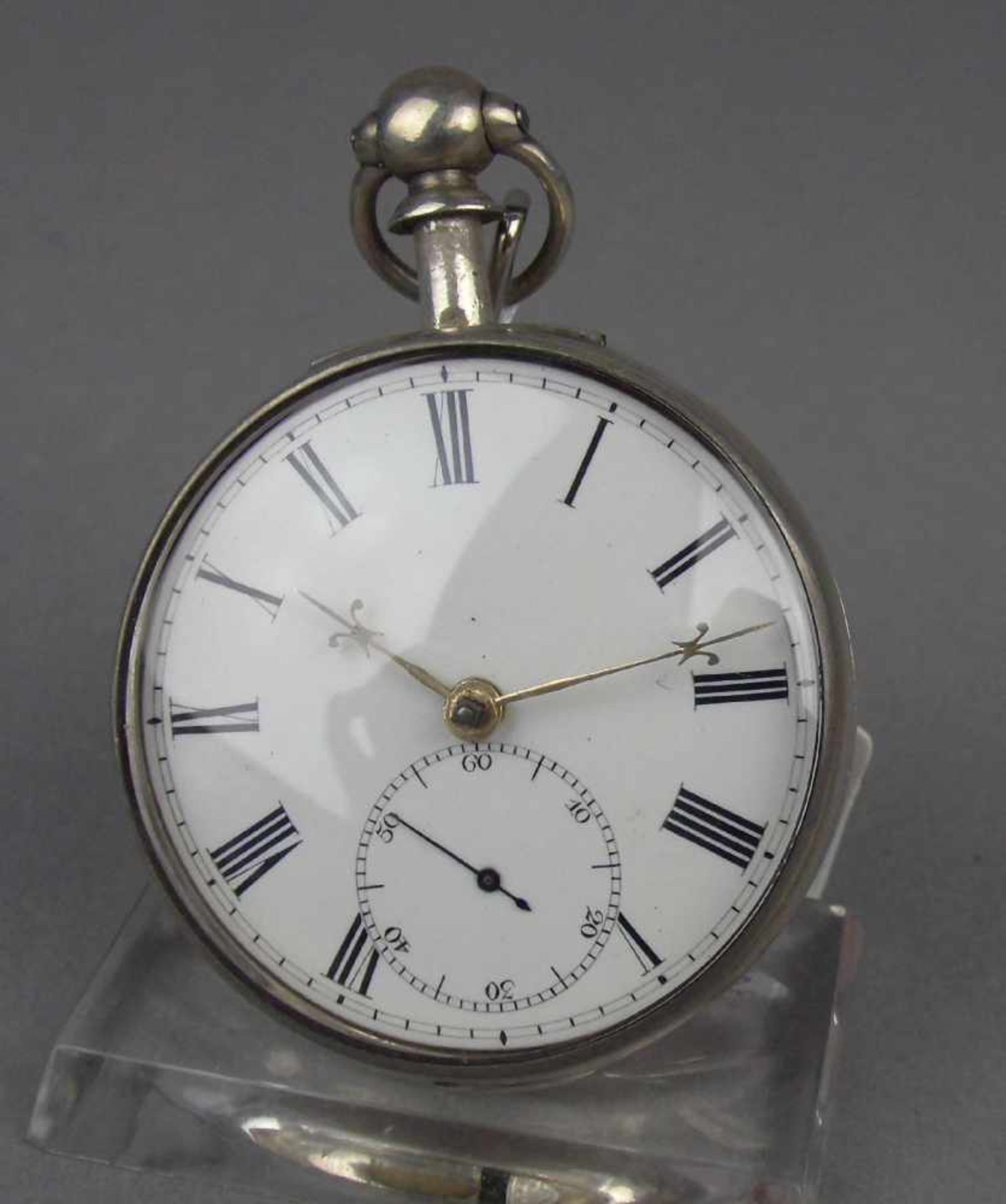 GROSSE ENGLISCHE - SCHLÜSSELTASCHENUHR / open face pocket watch, London / England. - Image 5 of 9