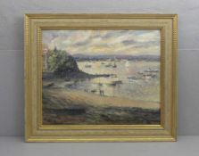 LAMBERT, ANDRÉ (Stuttgart 1884-1967 Paris), Gemälde / painting: "Bénodet - Bucht mit Schiffen und