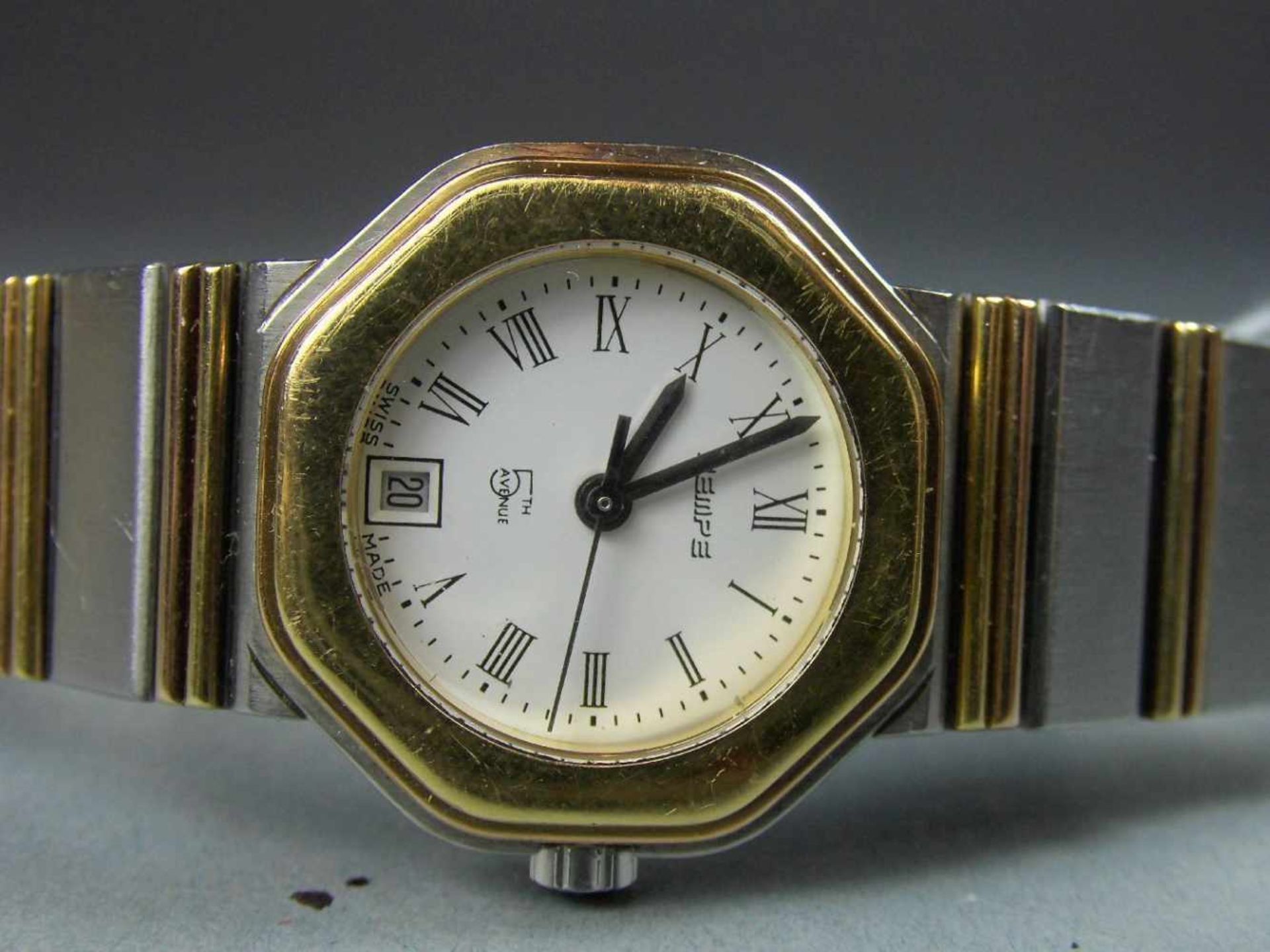 WEMPE DAMENARMBANDUHR / wristwatch, Quarz, Manufaktur Wempe / Schweiz. Gehäuse mit Gliederarmband - Image 3 of 5