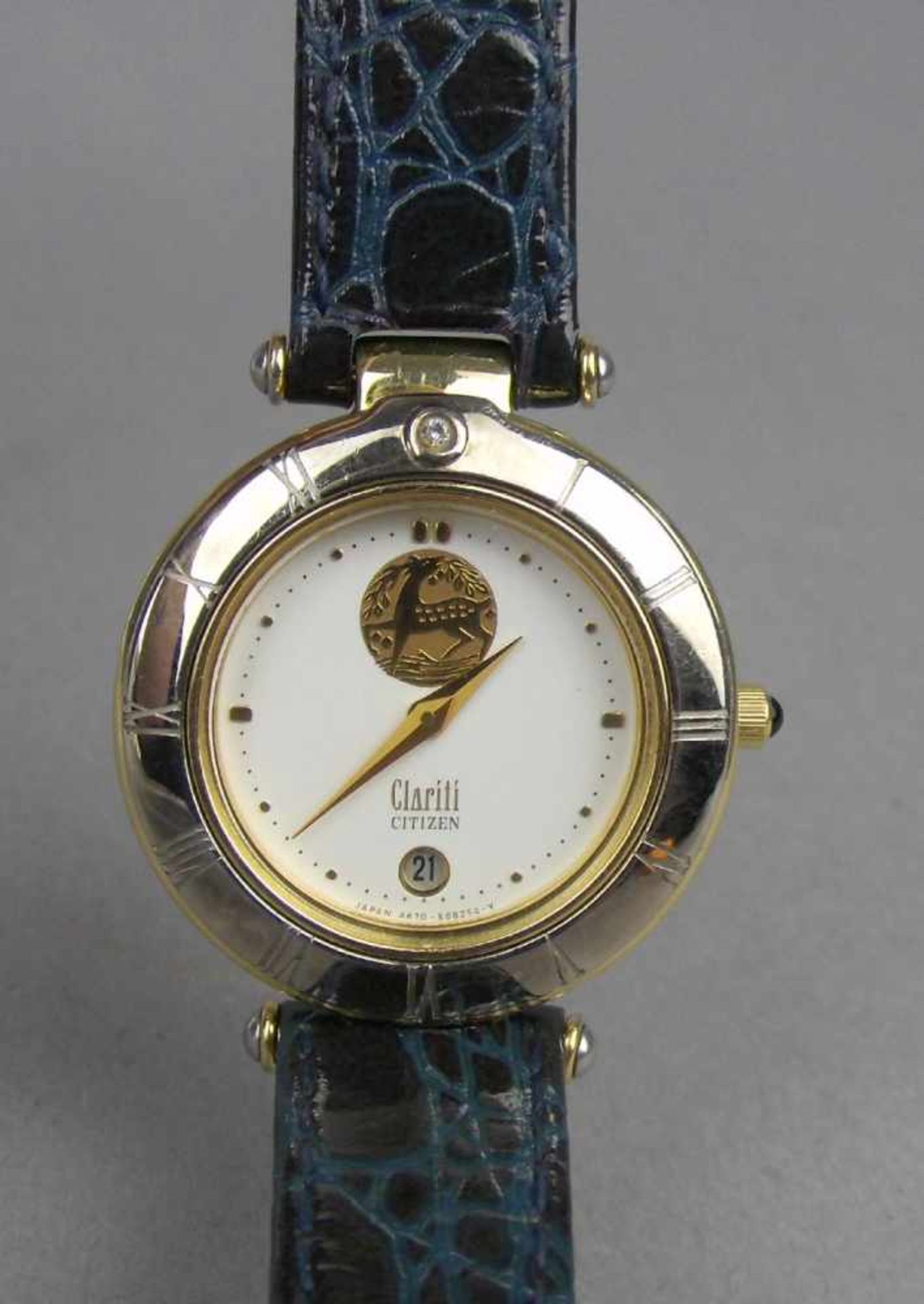 ARMBANDUHR: CITIZEN CLARITI / wristwatch, Quarz-Uhr, Manufaktur Citizen Watch Co. / Japan. Rundes