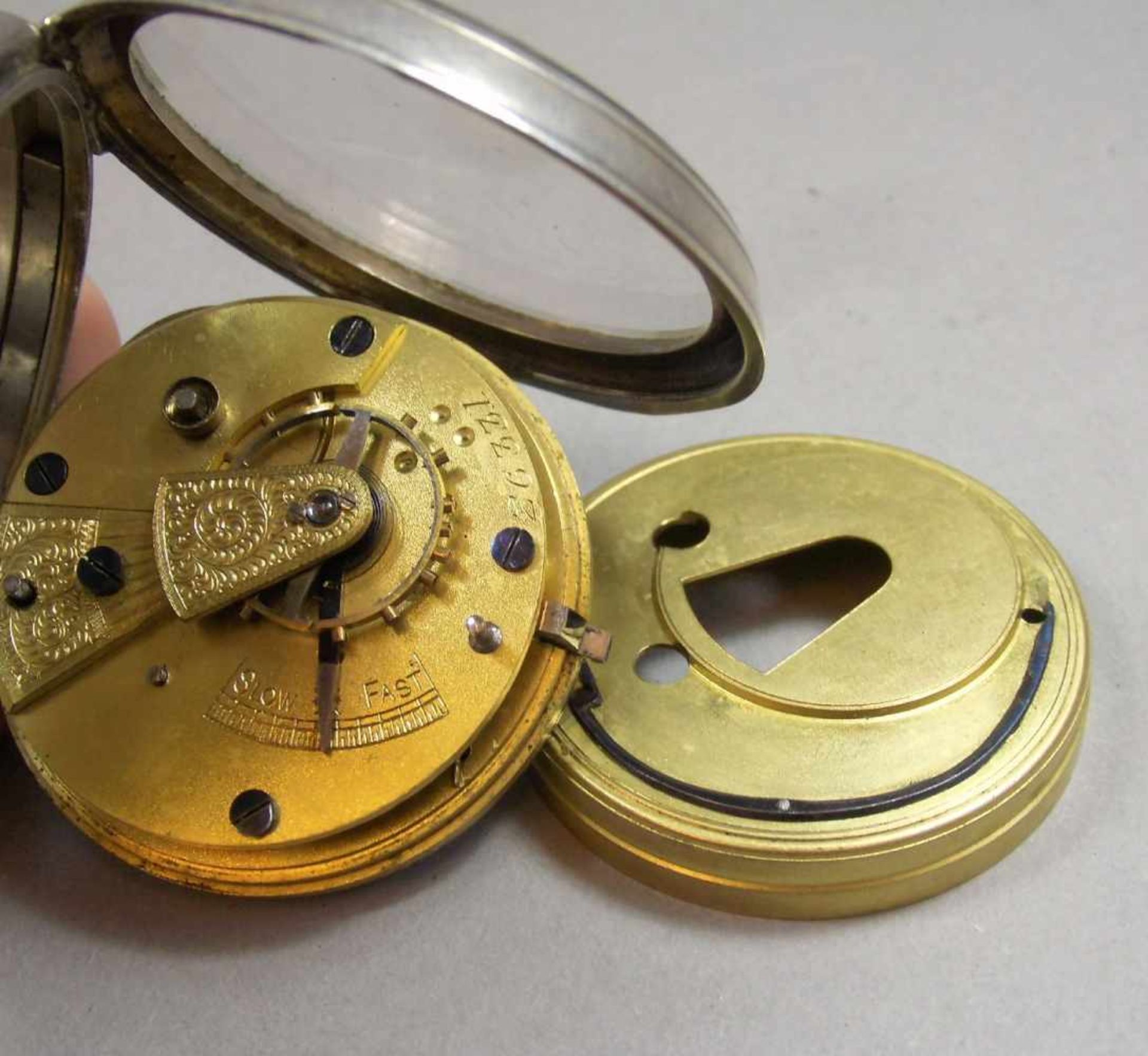 KONVOLUT ENGLISCHE - SCHLÜSSELTASCHENUHR / pocket watches, jeweils mit Schlüsselaufzug (Schlüssel - Image 7 of 15