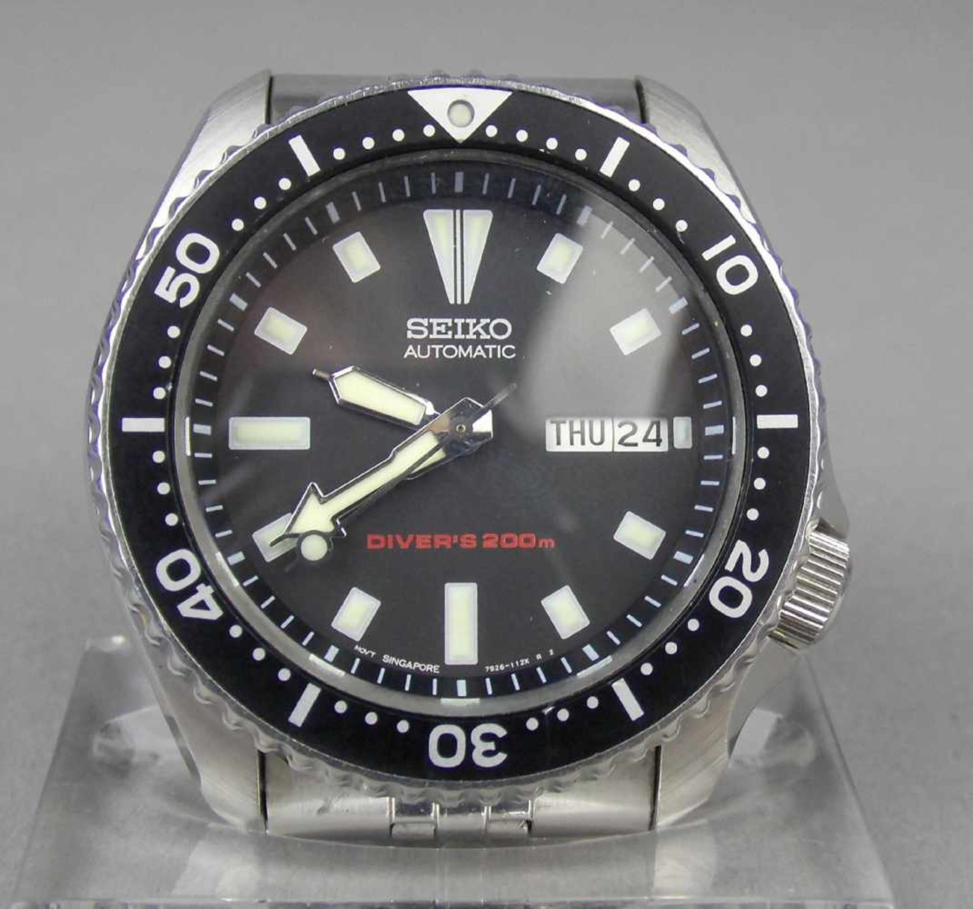 ARMBANDUHR / TAUCHERUHR: SEIKO - 7S26 - 112X R 2 / wristwatch, Automatik-Uhr, Japan, Stahlgehäuse - Image 2 of 5