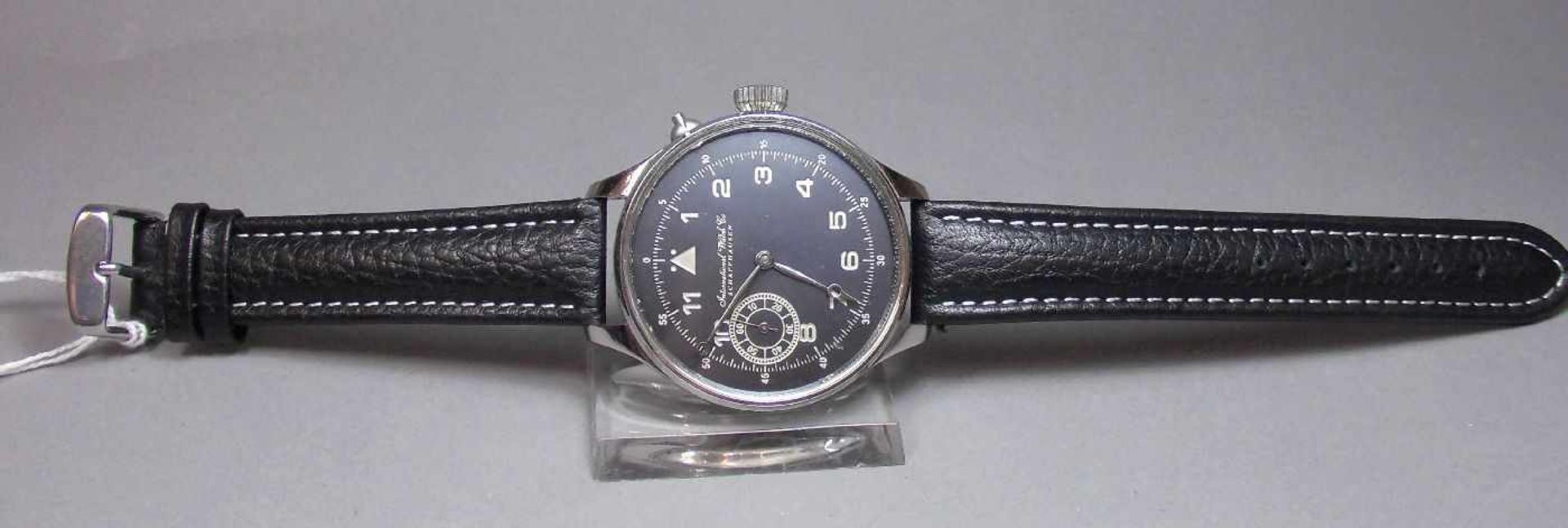 IWC TASCHENUHR ALS ARMBANDUHR, Zifferblatt gemarkt "International Watch & Co. Schaffhausen"; - Image 2 of 9