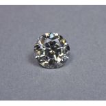 ALTSCHLIFF - BRILLANT VON 1,115 ct., ausgefasst, MIT EXPERTISE VON DPL: Reinheit VS 1, Farbe: feines