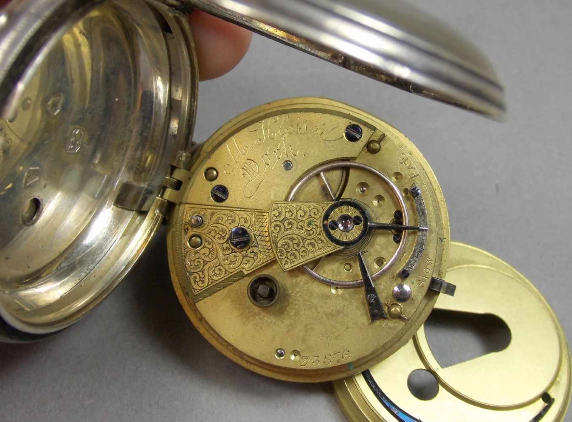 KONVOLUT ENGLISCHE - SCHLÜSSELTASCHENUHR / pocket watches, jeweils mit Schlüsselaufzug (Schlüssel - Image 12 of 15