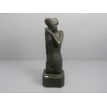 CANTRÉ, JOZEF ( Gent 1890-1957 ebd.), Skulptur / sculpture: "Sinnende", Bronze, hellbraun patiniert,