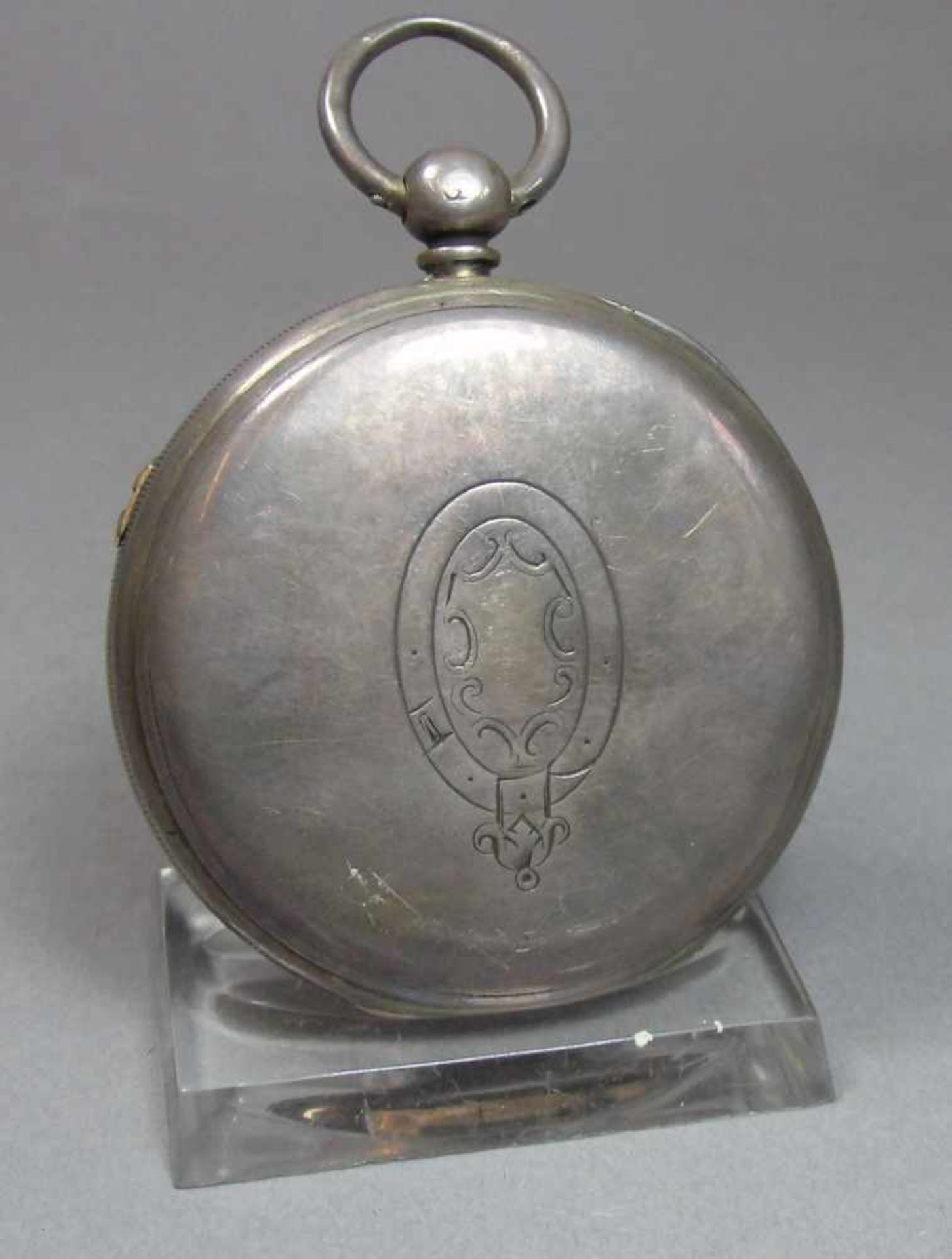 ENGLISCHE - SCHLÜSSELTASCHENUHR/ KAPITÄNSUHR / Beobachtungsuhr / Deckwatch / open face pocket watch, - Bild 6 aus 10