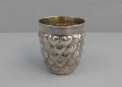 BECHER MIT HERZDEKOR / HERZBECHER / silver cup with hearts, Italien, 925er Sterlingsilber (insg. 143