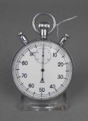 STOPPUHR MIT RATTRAPANTE / stopwatch, 20. Jh., Deutschland, Firma "Alpina Deutsche Uhrmacher