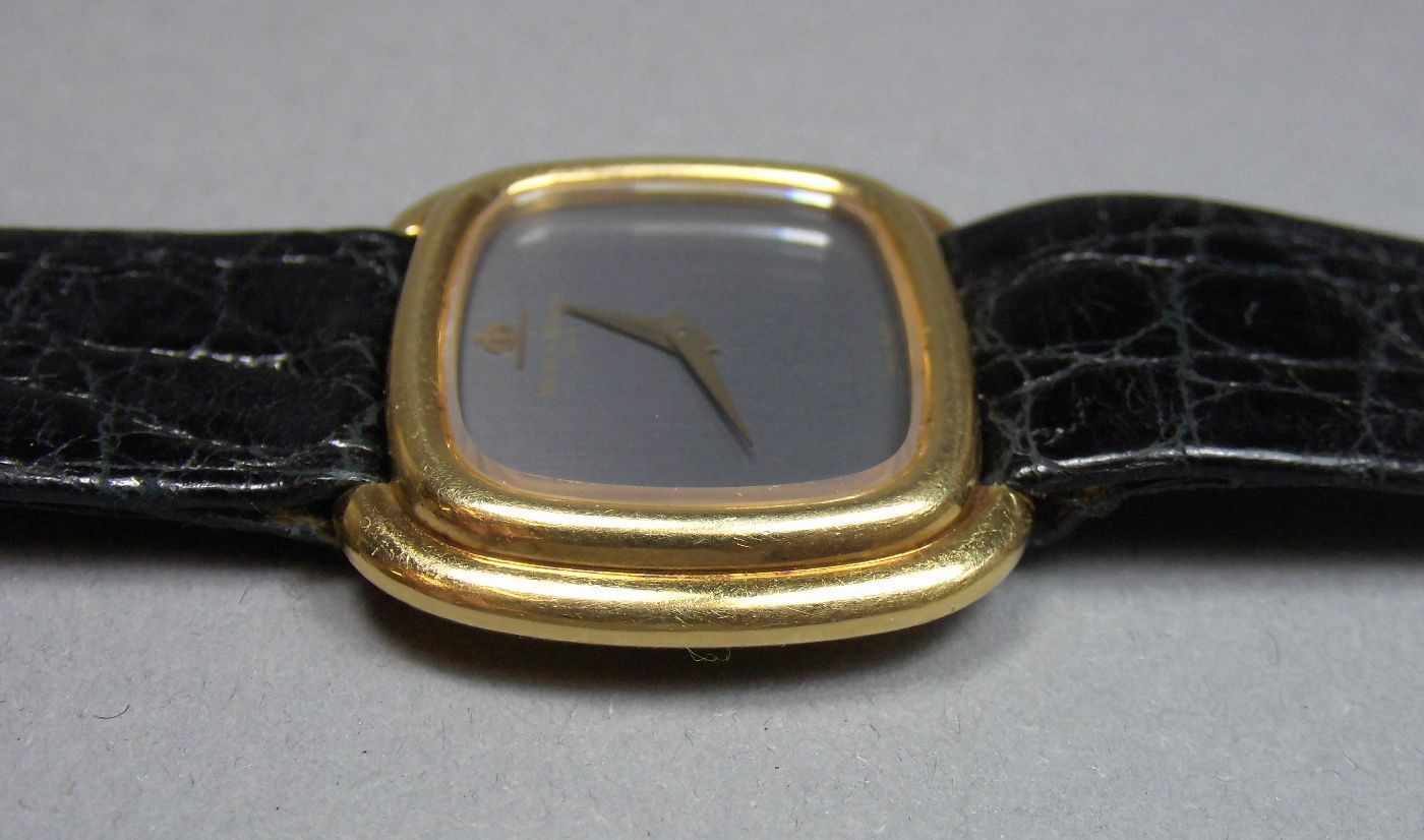 VINTAGE GOLD-ARMBANDUHR - BAUME & MERCIER GENEVE / wristwatch, 1980er Jahre, Handaufzug, - Image 4 of 7