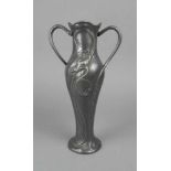 JUGENDSTIL KANNE / art nouveau pewter jug, Zinn, um 1900, am Stand gem. "WMFB", Manufaktur WMF -