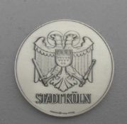 MEDAILLE "DEN KÖLNER TEILNEHMERN AN DEN XXIV. OLYMPISCHEN SOMMERSPIELEN IN SEOUL", mit Wappen der