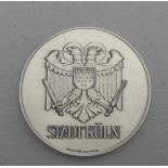 MEDAILLE "DEN KÖLNER TEILNEHMERN AN DEN XXIV. OLYMPISCHEN SOMMERSPIELEN IN SEOUL", mit Wappen der