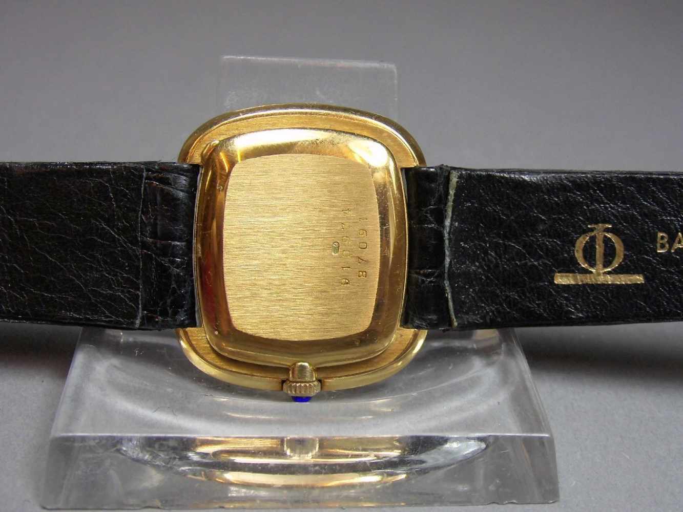 VINTAGE GOLD-ARMBANDUHR - BAUME & MERCIER GENEVE / wristwatch, 1980er Jahre, Handaufzug, - Image 6 of 7