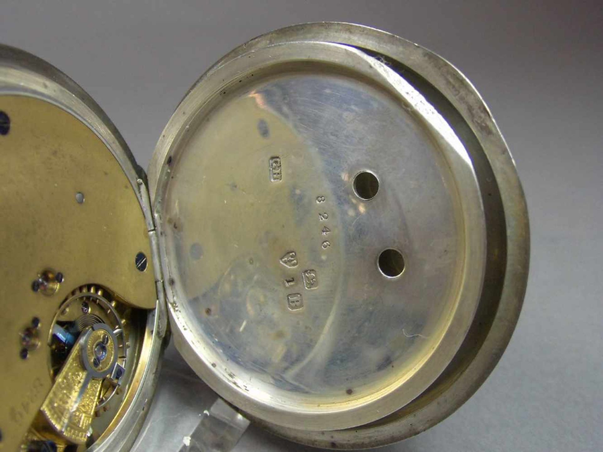 ENGLISCHE - SCHLÜSSELTASCHENUHR/ KAPITÄNSUHR / Beobachtungsuhr / Deckwatch / open face pocket watch, - Bild 10 aus 10