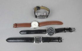 KONVOLUT ARMBANDUHREN / CHRONOGRAPHEN / wristwatches, unterschiedliche Manufakturen und