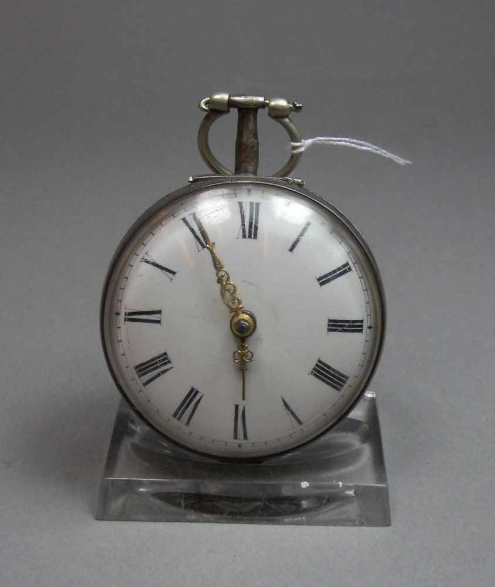 SPINDELTASCHENUHR / pocket watch, England / London / 1806, Schlüsselaufzug. Gehäuse aus - Image 5 of 8