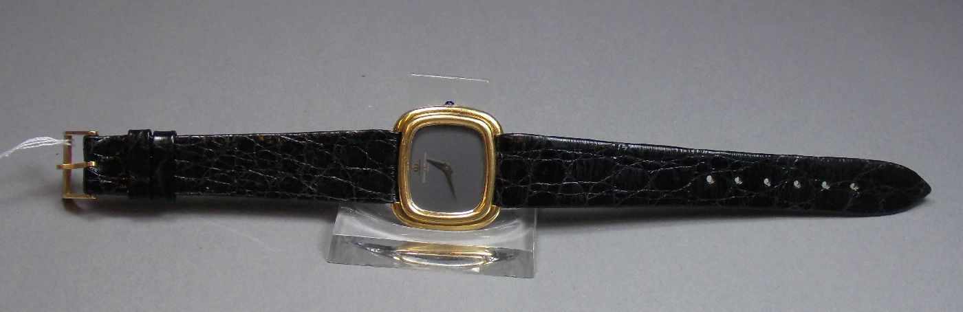 VINTAGE GOLD-ARMBANDUHR - BAUME & MERCIER GENEVE / wristwatch, 1980er Jahre, Handaufzug, - Image 2 of 7