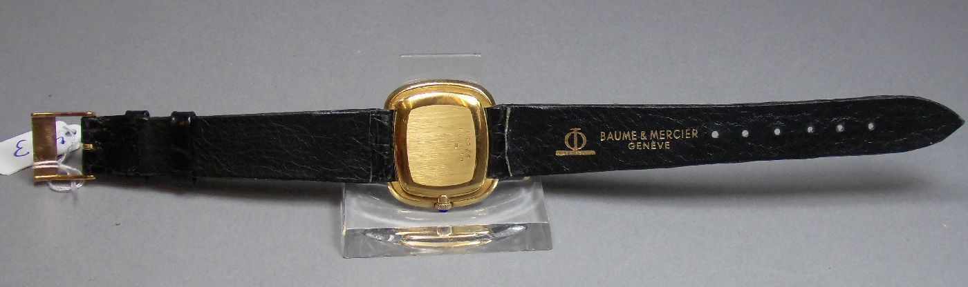 VINTAGE GOLD-ARMBANDUHR - BAUME & MERCIER GENEVE / wristwatch, 1980er Jahre, Handaufzug, - Image 7 of 7