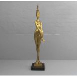 ALIOTH, J. P. (20./21. Jh.), Skulptur / sculpture: "Daphne", Bronze, goldfarben patiniert, auf der