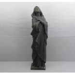 VANNUCCI (ital. Bildhauer des 19./20. Jh.), Skulptur / sculpture: " Madonna", Bronze, dunkelbraun