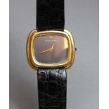VINTAGE GOLD-ARMBANDUHR - BAUME & MERCIER GENEVE / wristwatch, 1980er Jahre, Handaufzug,