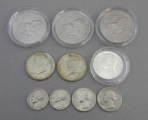 KONVOLUT MÜNZEN - USA / UNITED STATES OF AMERICA / coins, 20 Jh., zum Teil in Plastikhüllen,