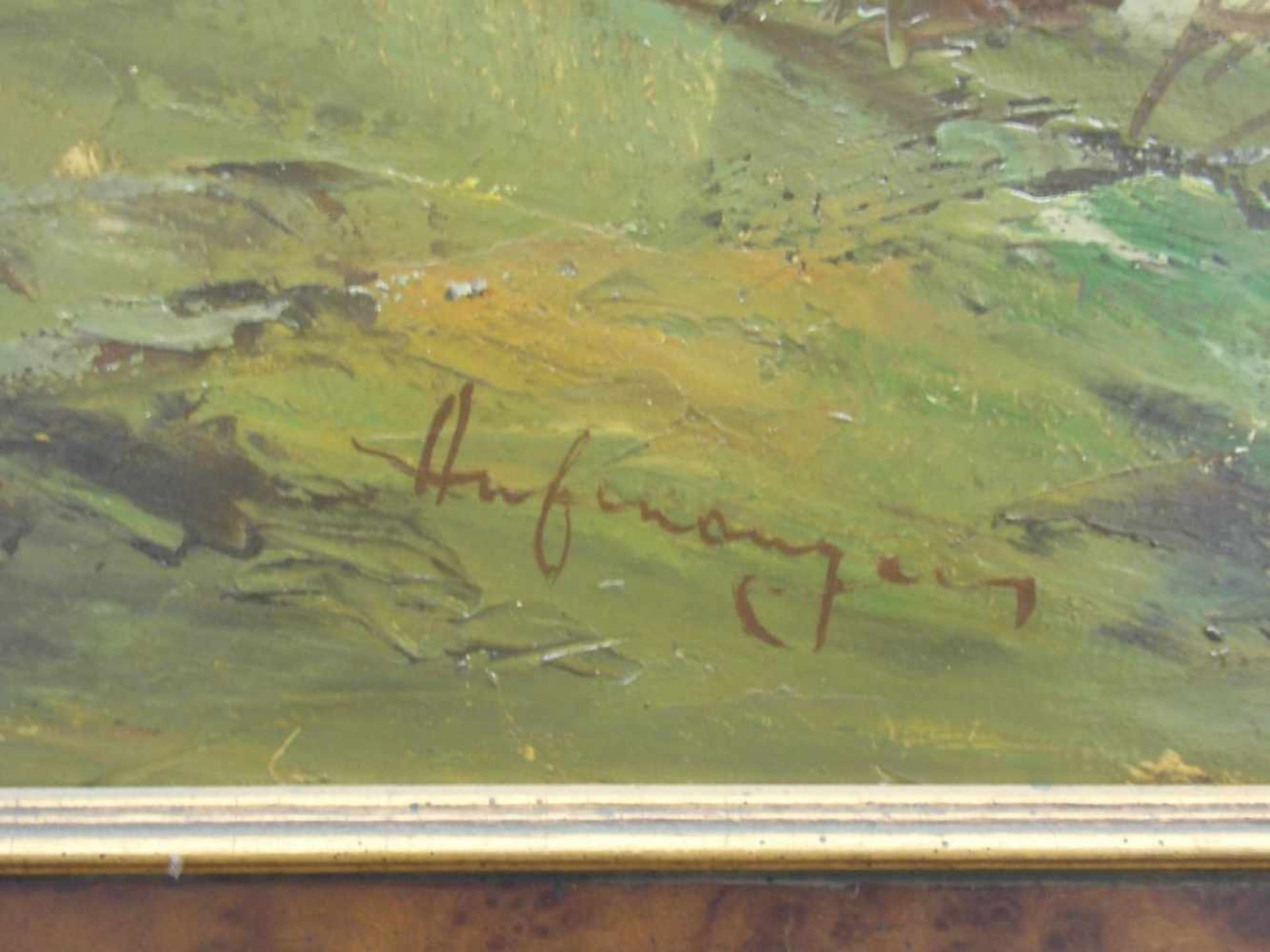 AUFENANGER, HEINRICH (Rotthausen 1899-1950 Gelsenkirchen), Gemälde / painting: "Niederrheinische - Image 2 of 3