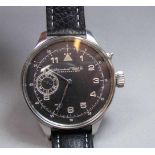 IWC TASCHENUHR ALS ARMBANDUHR, Zifferblatt gemarkt "International Watch & Co. Schaffhausen";