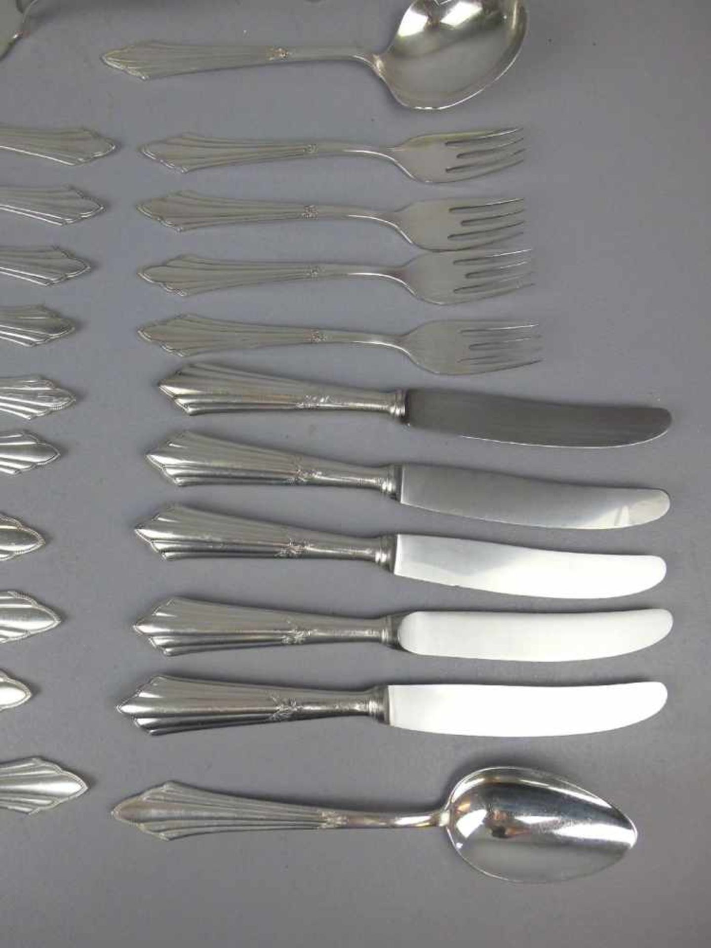 WMF - RESTBESTECK / cutlery, versilbert / 90er Auflage, WMF - Württembergische Metallwarenfabrik / - Image 3 of 5