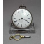 ENGLISCHE - SCHLÜSSELTASCHENUHR / TASCHENUHR / open face pocket watch, Consular Case. London /