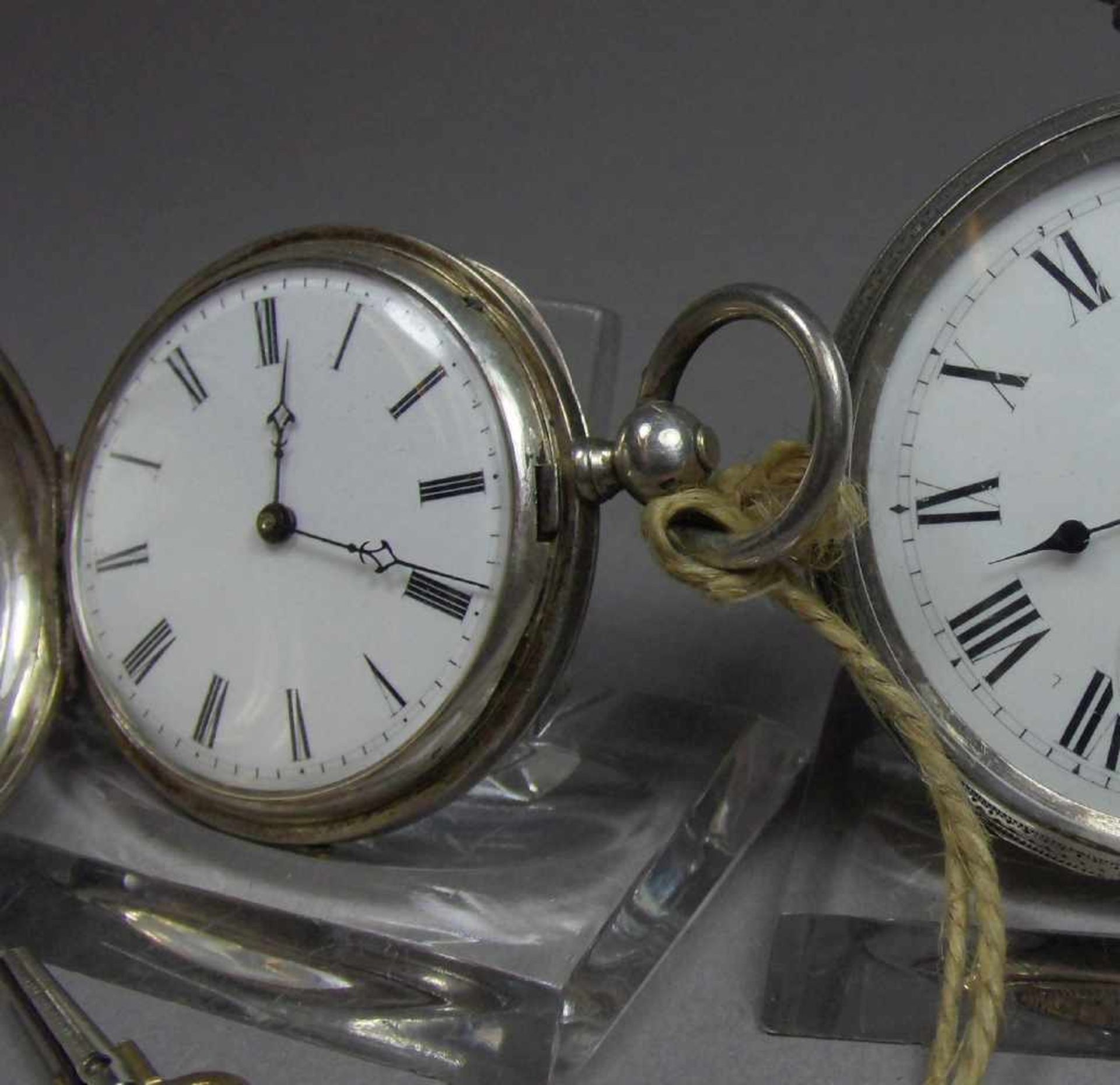 KONVOLUT TASCHENUHREN / pocket watches, insgesamt 6 Uhren mit Silbergehäuse, alle Uhren mit - Image 6 of 22