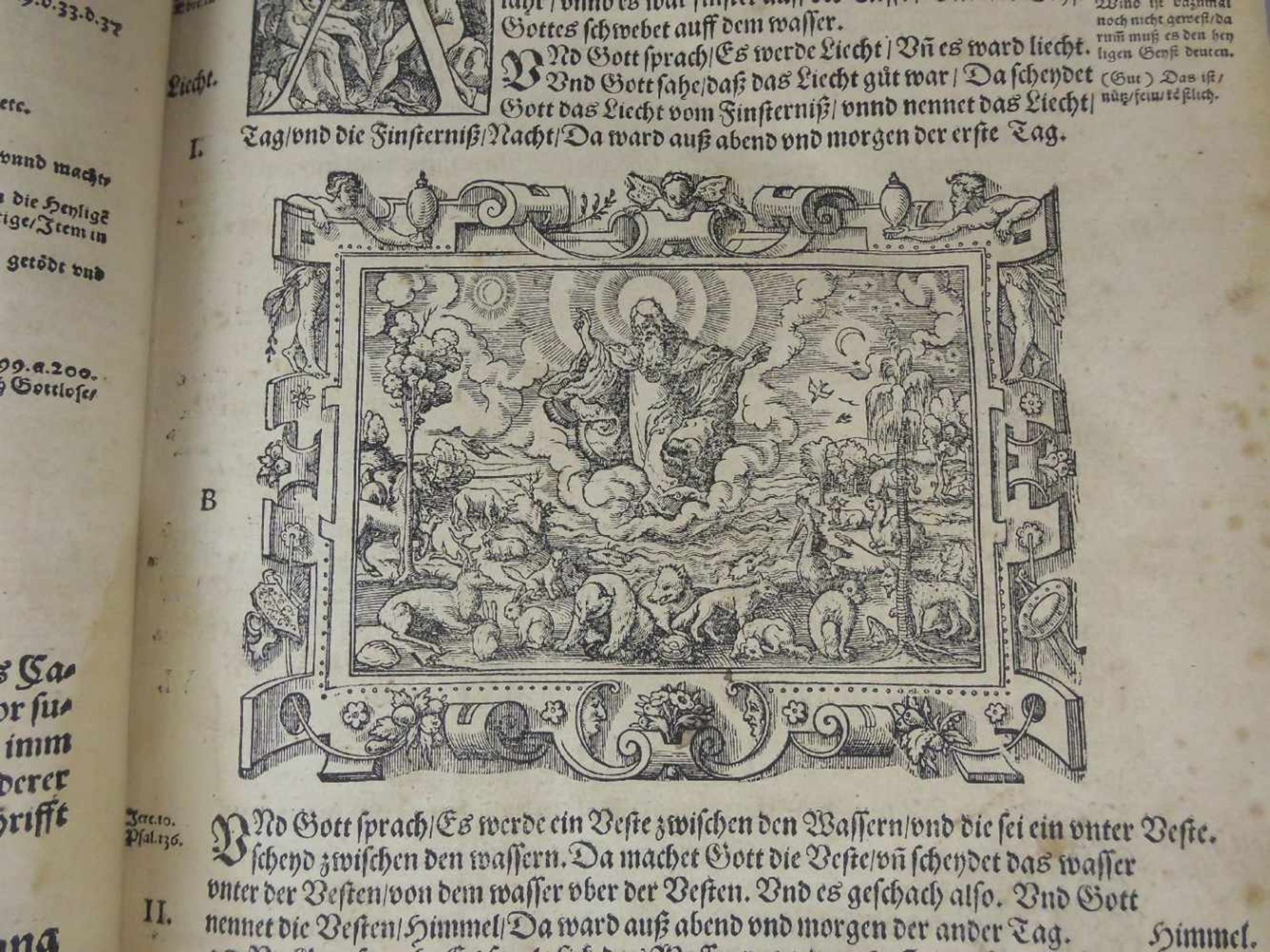 RENAISSANCE BIBEL / LUTHERBIBEL MIT STICHEN VON VIRGIL (auch Virgilus) SOLIS d. Ä. (Nürnberg 1514- - Image 8 of 25
