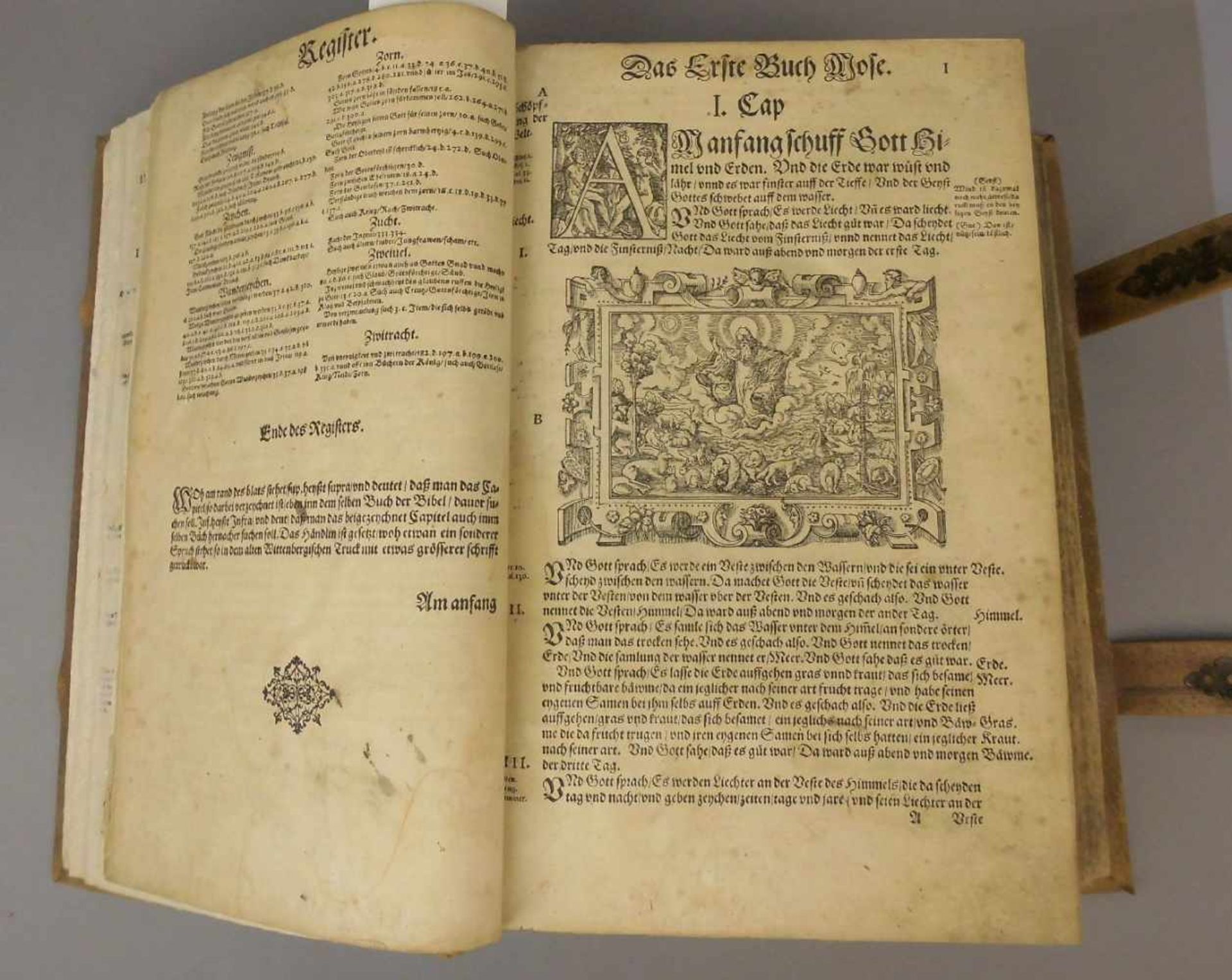 RENAISSANCE BIBEL / LUTHERBIBEL MIT STICHEN VON VIRGIL (auch Virgilus) SOLIS d. Ä. (Nürnberg 1514- - Image 7 of 25