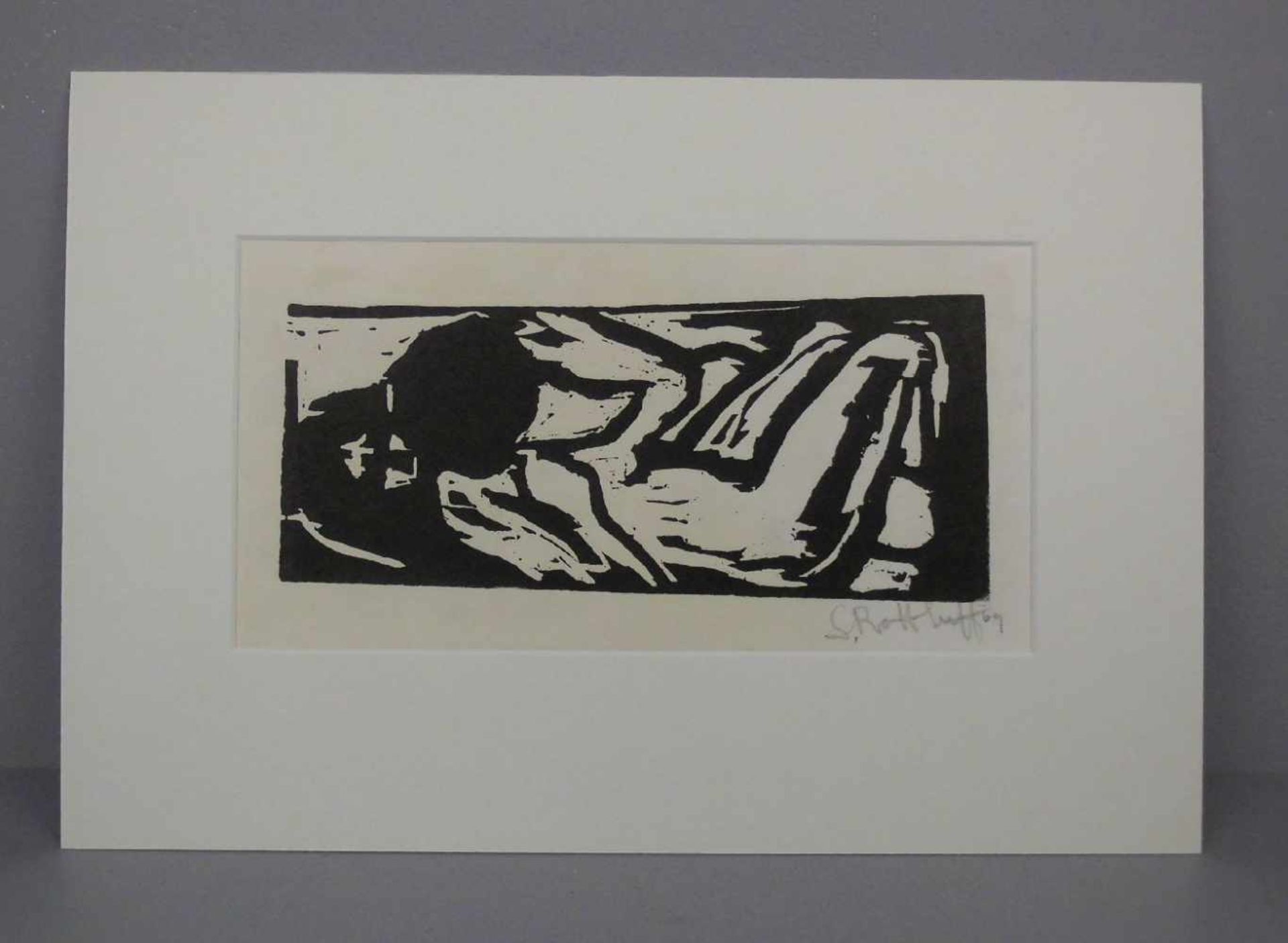 SCHMIDT-ROTTLUFF, KARL (1884-1976), Holzschnitt auf Bütten / woodcut: "Paar", 1909, u. r. - Bild 2 aus 9