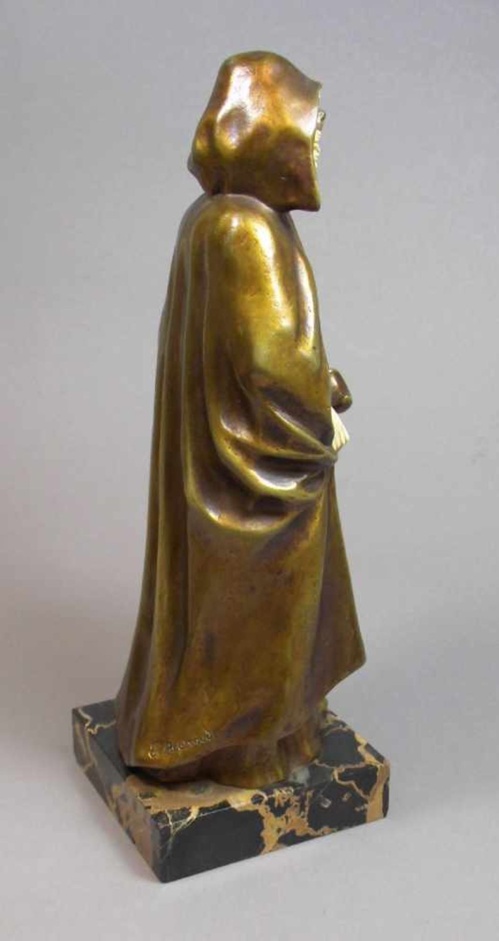 BERNOUD, EUGÈNE (französischer Bildhauer des 19./20. Jh.), Skulptur: "La marche silencieuse", Bronze - Image 5 of 7