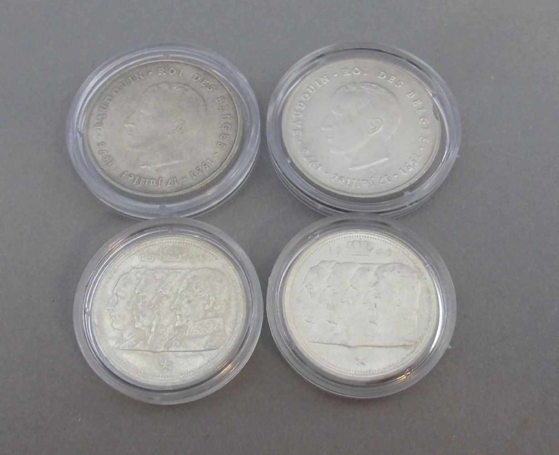KONVOLUT MÜNZEN / SILBERMÜNZEN - BELGIEN / coins, 20. Jh., unterschiedliche Nominalwerte und - Image 2 of 2