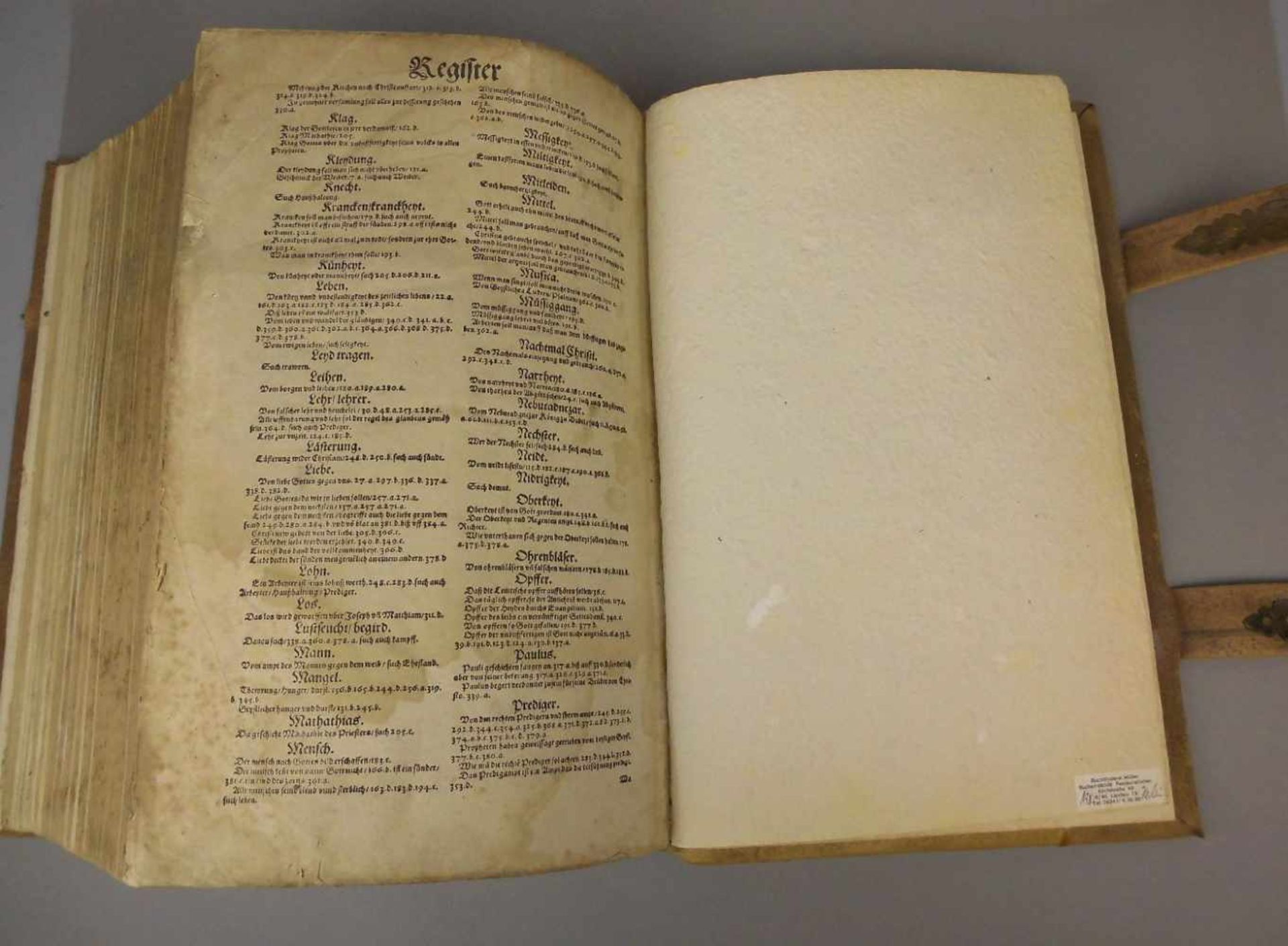 RENAISSANCE BIBEL / LUTHERBIBEL MIT STICHEN VON VIRGIL (auch Virgilus) SOLIS d. Ä. (Nürnberg 1514- - Image 14 of 25