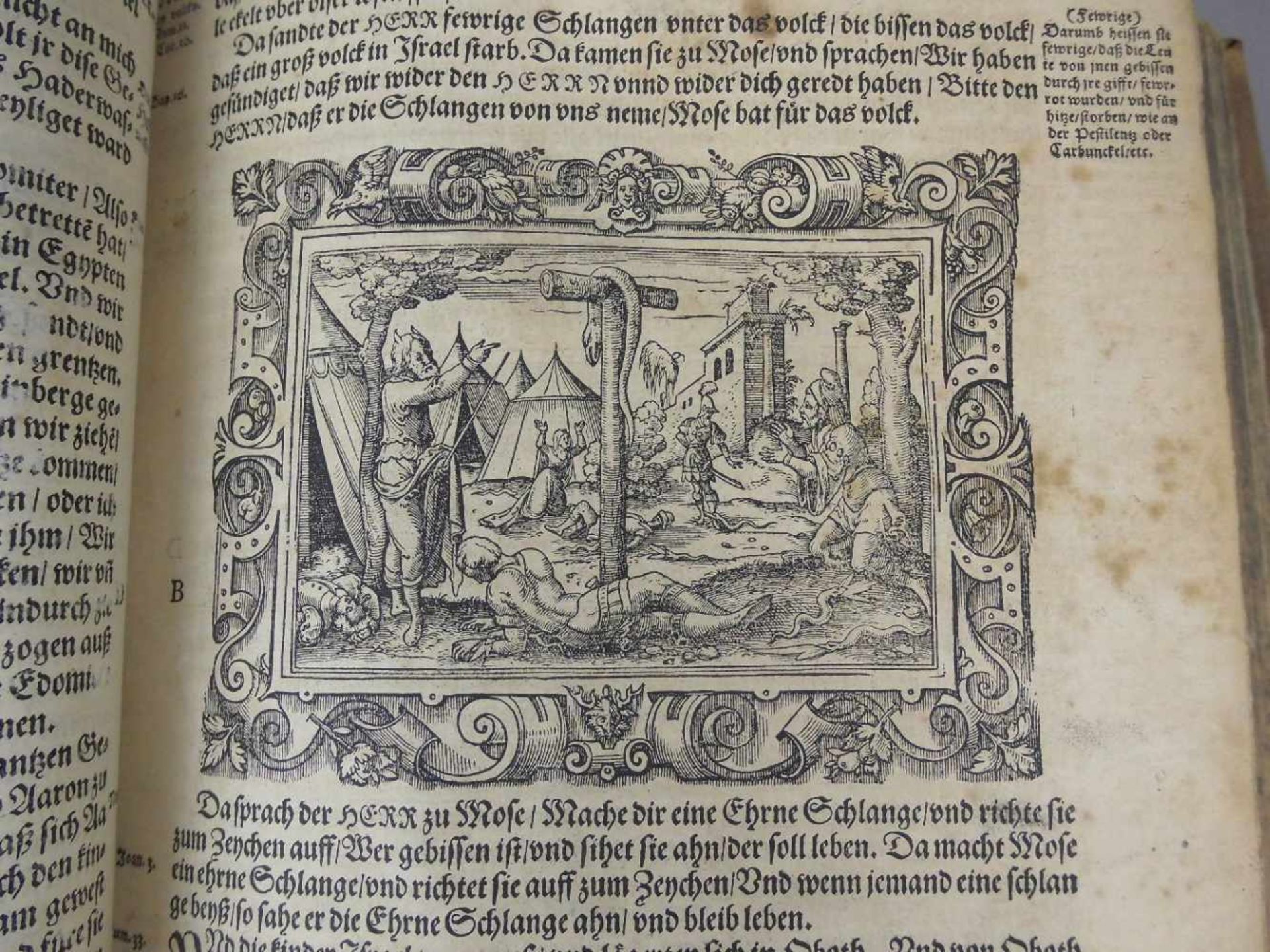 RENAISSANCE BIBEL / LUTHERBIBEL MIT STICHEN VON VIRGIL (auch Virgilus) SOLIS d. Ä. (Nürnberg 1514- - Image 11 of 25