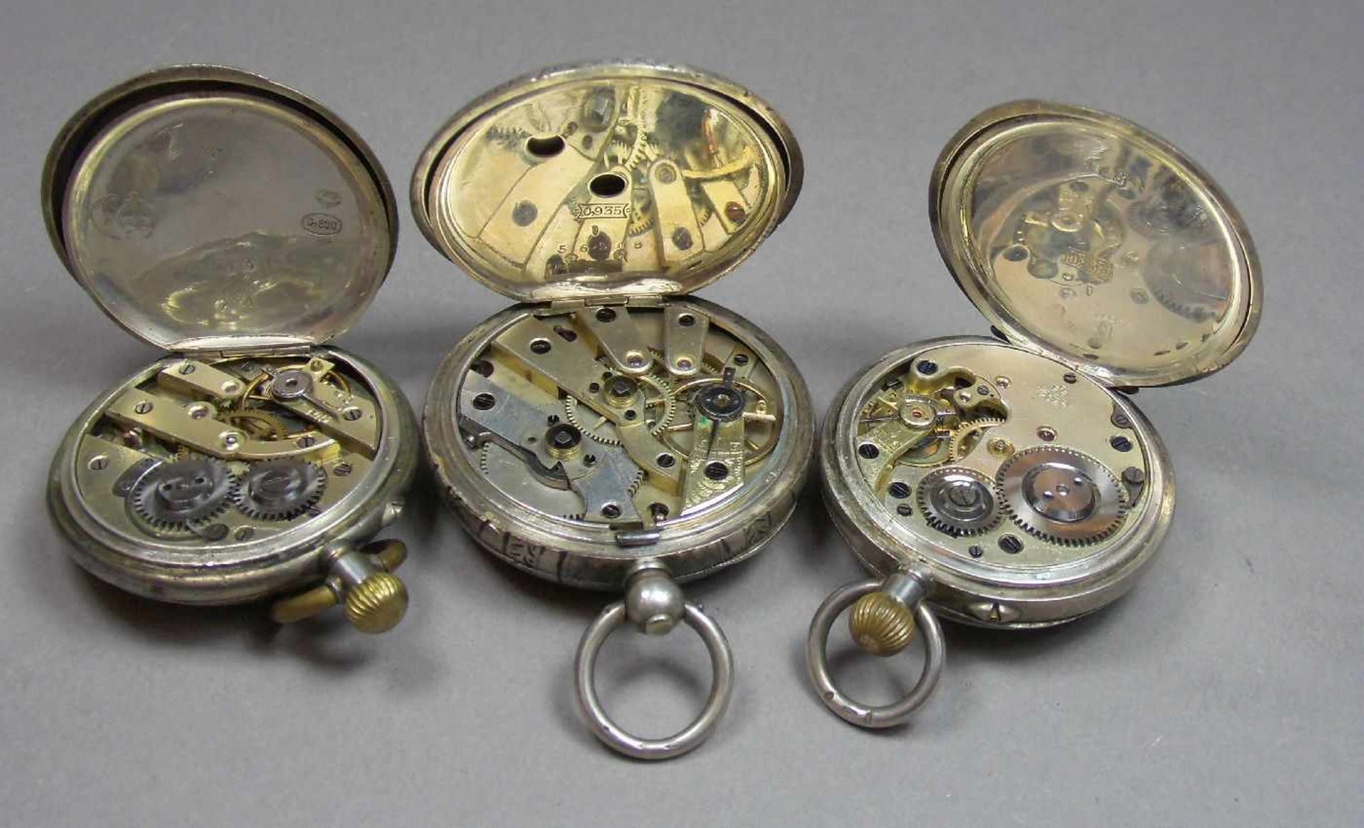 KONVOLUT VON 6 DAMEN-TASCHENUHREN / pocket watches, um 1900, alle Uhren mit Silbergehäuse (insg. 172 - Image 4 of 7