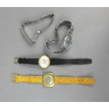 KONVOLUT ARMBANDUHREN / wristwatches, unterschiedliche Hersteller und Erhaltungszustände: 1)