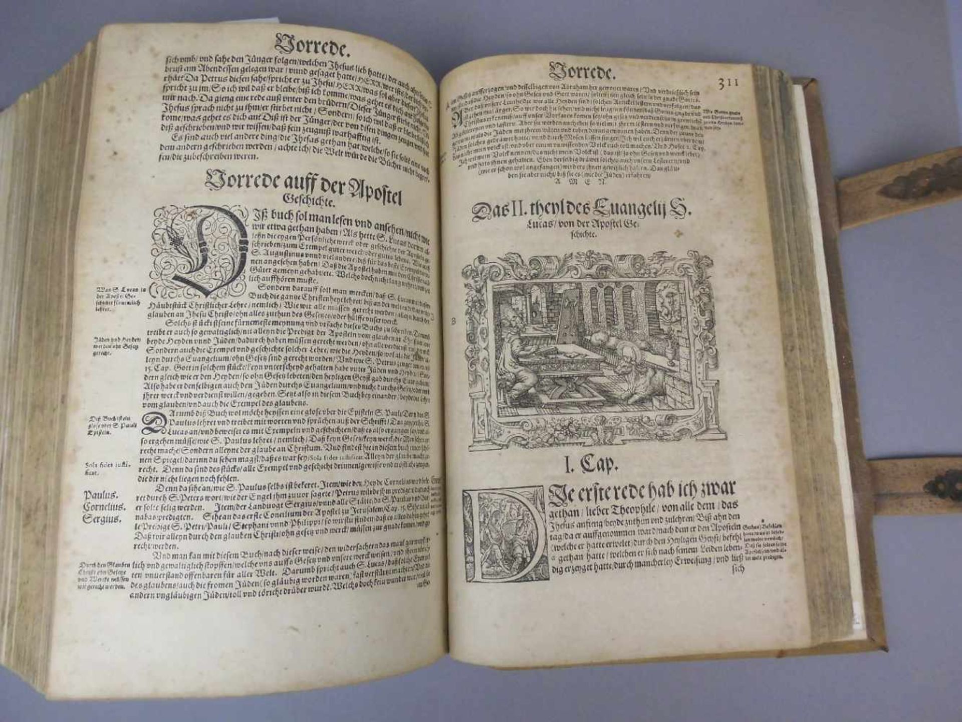 RENAISSANCE BIBEL / LUTHERBIBEL MIT STICHEN VON VIRGIL (auch Virgilus) SOLIS d. Ä. (Nürnberg 1514- - Image 16 of 25