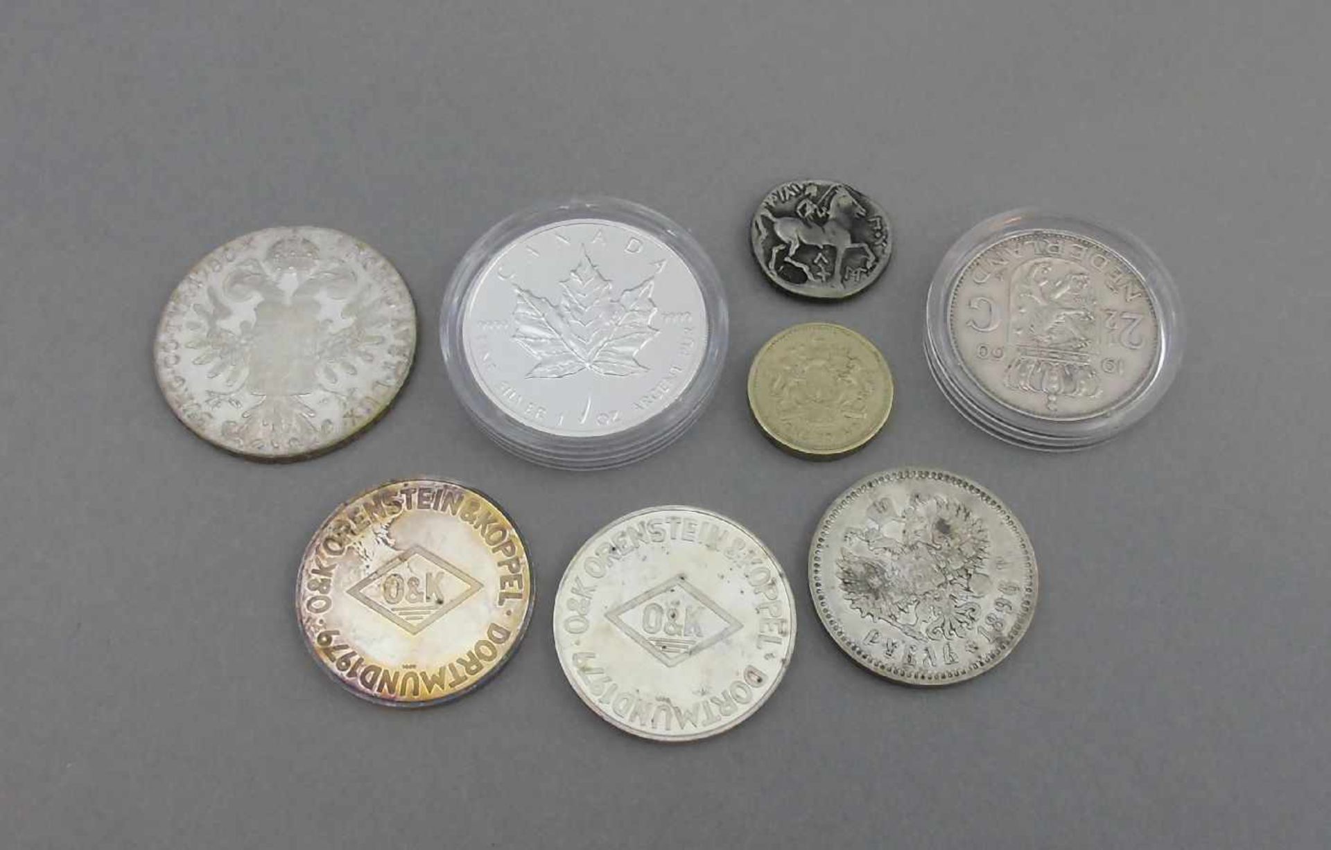 KONVOLUT MÜNZEN / SILBERMÜNZEN / coins, 20. Jh., unterschiedliche Nominalwerte und - Image 2 of 2