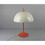 WILA "TULIP" TISCHLAMPE / TISCHLEUCHTE, 1960er / 1970er Jahre, Plexiglas und orangerot gefasstes