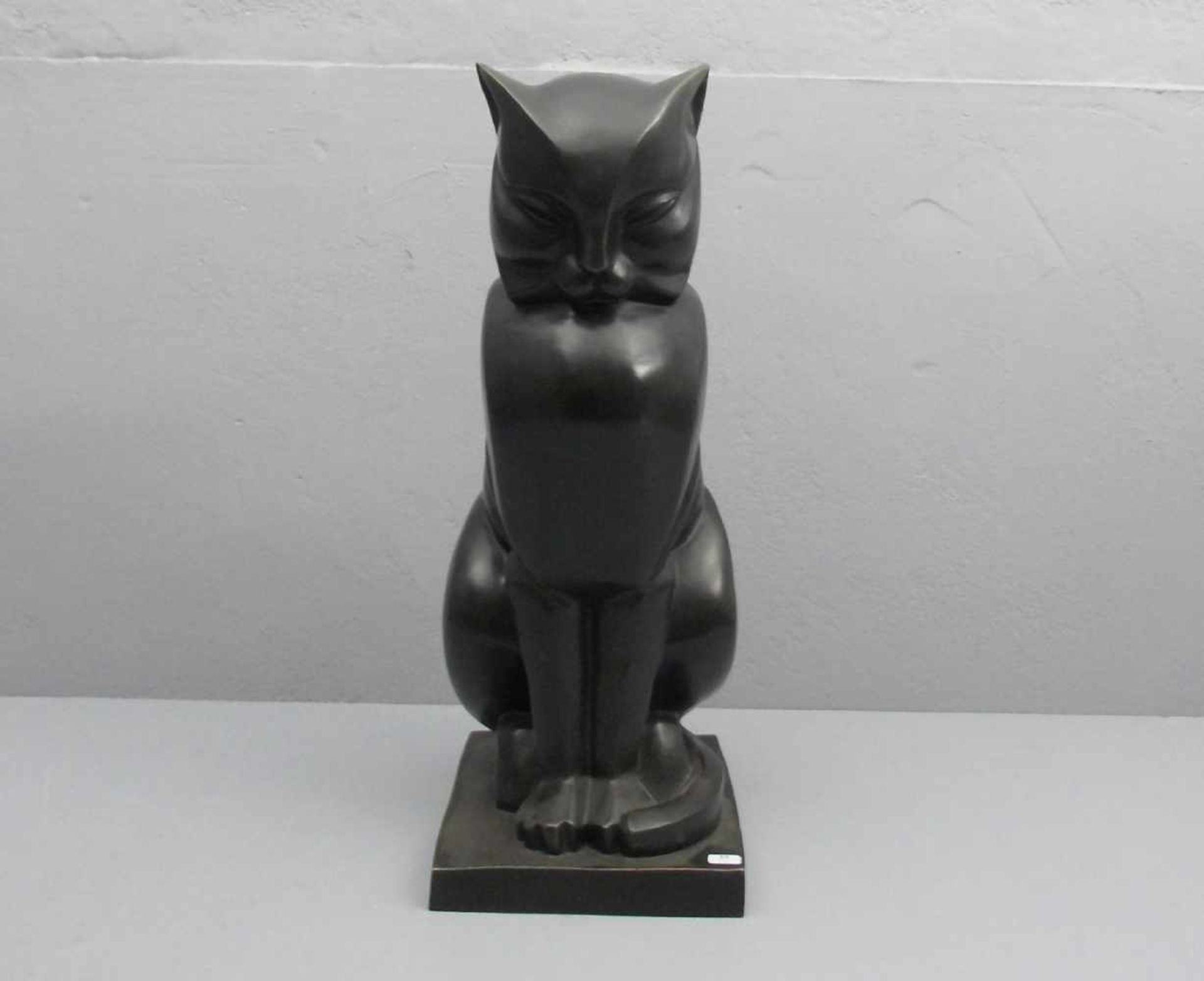 MARTEL, JAN und JOEL (beide: Nantes 1896-1966 Paris), Skulptur / sculpture: "Sitzende Katze",
