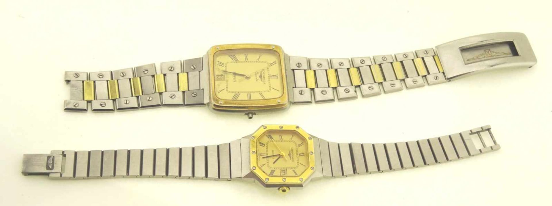 Konvolut Uhren Longines hierbei handelt es sich um 1 Damenquarzuhr Mod. 19480932 in bicolor, Länge - Bild 2 aus 5