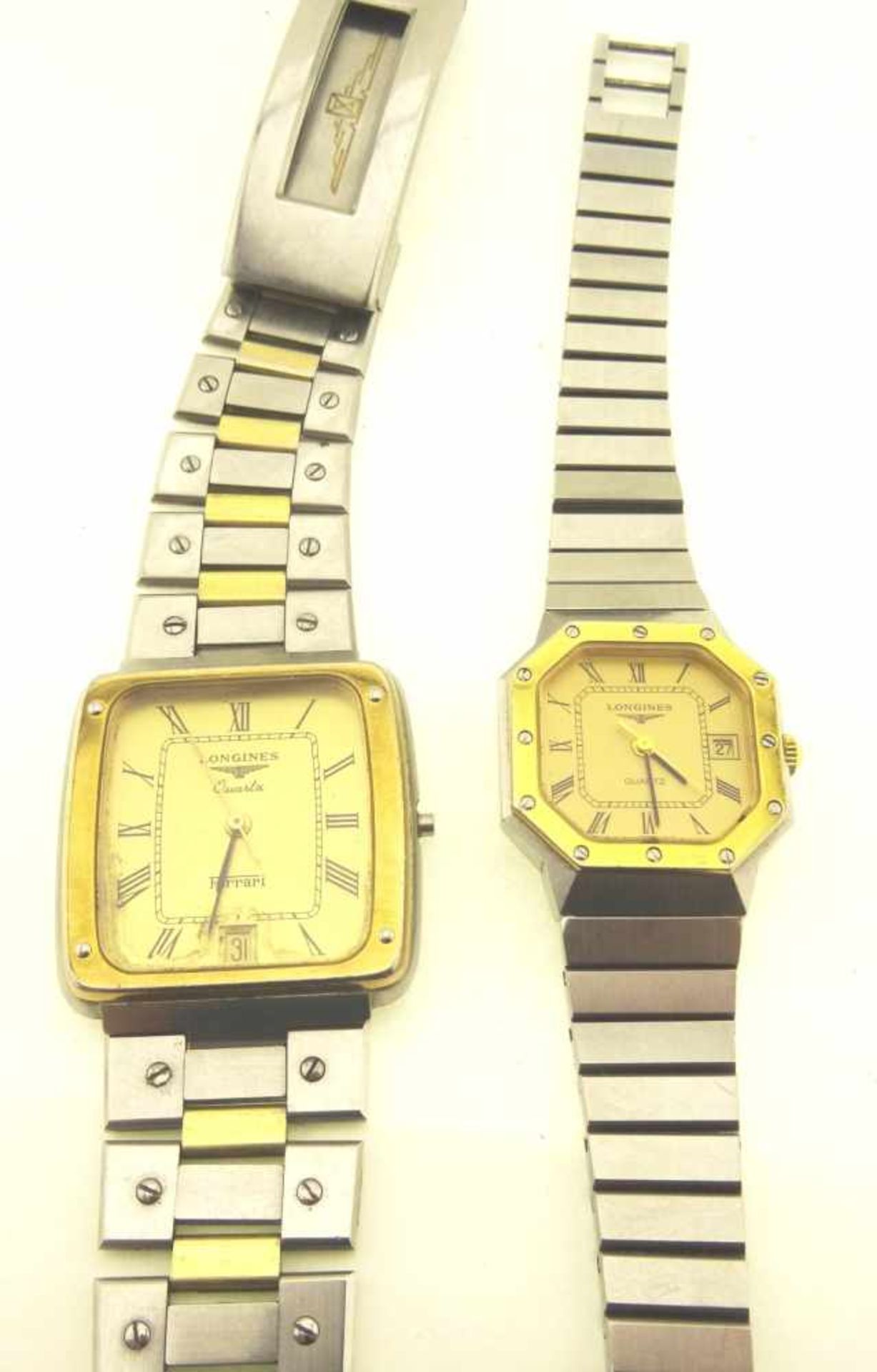 Konvolut Uhren Longines hierbei handelt es sich um 1 Damenquarzuhr Mod. 19480932 in bicolor, Länge - Bild 5 aus 5