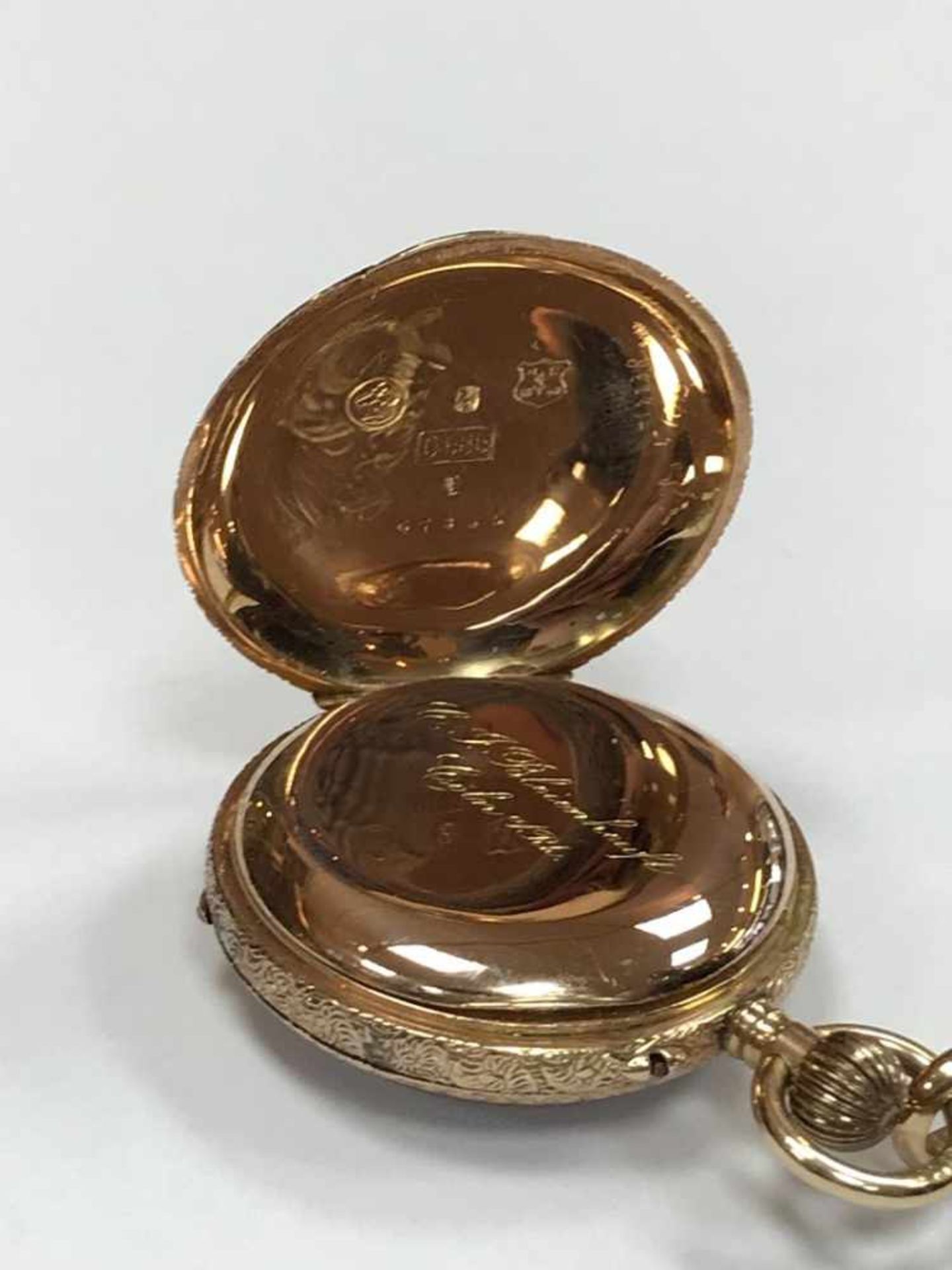 Gold Taschenuhr 585 "Bleienheuft Cöln a Rhein"Wohl Deutschland um 1880, Material: 585 Gold, Uhr - Image 5 of 6